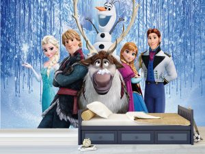 Frozen družina u ledenoj šumi