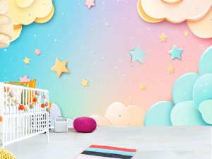 Pastelni San - Gradijent Oblaka i Zvezda