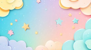 Pastelni San - Gradijent Oblaka i Zvezda